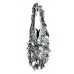 Evening Bag - Sequined & Beaded – Silver – BG-22437SV